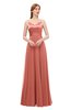 ColsBM Ocean Crabapple Bridesmaid Dresses Elegant A-line Backless Floor Length Sleeveless Sash