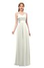 ColsBM Ocean Cream Bridesmaid Dresses Elegant A-line Backless Floor Length Sleeveless Sash