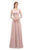 ColsBM Ocean Dusty Rose Bridesmaid Dresses Elegant A-line Backless Floor Length Sleeveless Sash