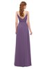 ColsBM Ocean Eggplant Bridesmaid Dresses Elegant A-line Backless Floor Length Sleeveless Sash