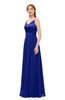 ColsBM Ocean Electric Blue Bridesmaid Dresses Elegant A-line Backless Floor Length Sleeveless Sash