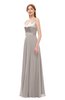 ColsBM Ocean Fawn Bridesmaid Dresses Elegant A-line Backless Floor Length Sleeveless Sash