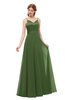 ColsBM Ocean Garden Green Bridesmaid Dresses Elegant A-line Backless Floor Length Sleeveless Sash