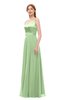 ColsBM Ocean Gleam Bridesmaid Dresses Elegant A-line Backless Floor Length Sleeveless Sash