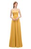 ColsBM Ocean Golden Cream Bridesmaid Dresses Elegant A-line Backless Floor Length Sleeveless Sash