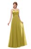 ColsBM Ocean Golden Olive Bridesmaid Dresses Elegant A-line Backless Floor Length Sleeveless Sash