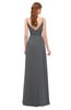 ColsBM Ocean Grey Bridesmaid Dresses Elegant A-line Backless Floor Length Sleeveless Sash
