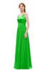 ColsBM Ocean Jasmine Green Bridesmaid Dresses Elegant A-line Backless Floor Length Sleeveless Sash