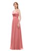 ColsBM Ocean Lantana Bridesmaid Dresses Elegant A-line Backless Floor Length Sleeveless Sash