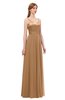 ColsBM Ocean Light Brown Bridesmaid Dresses Elegant A-line Backless Floor Length Sleeveless Sash