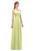 ColsBM Ocean Lime Green Bridesmaid Dresses Elegant A-line Backless Floor Length Sleeveless Sash