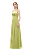 ColsBM Ocean Linden Green Bridesmaid Dresses Elegant A-line Backless Floor Length Sleeveless Sash