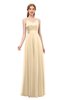 ColsBM Ocean Marzipan Bridesmaid Dresses Elegant A-line Backless Floor Length Sleeveless Sash