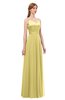 ColsBM Ocean Misted Yellow Bridesmaid Dresses Elegant A-line Backless Floor Length Sleeveless Sash
