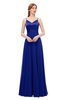 ColsBM Ocean Nautical Blue Bridesmaid Dresses Elegant A-line Backless Floor Length Sleeveless Sash