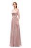 ColsBM Ocean Nectar Pink Bridesmaid Dresses Elegant A-line Backless Floor Length Sleeveless Sash