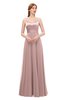 ColsBM Ocean Nectar Pink Bridesmaid Dresses Elegant A-line Backless Floor Length Sleeveless Sash