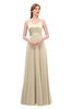 ColsBM Ocean Novelle Peach Bridesmaid Dresses Elegant A-line Backless Floor Length Sleeveless Sash