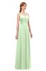 ColsBM Ocean Pale Green Bridesmaid Dresses Elegant A-line Backless Floor Length Sleeveless Sash