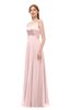 ColsBM Ocean Pastel Pink Bridesmaid Dresses Elegant A-line Backless Floor Length Sleeveless Sash
