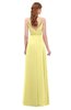ColsBM Ocean Pastel Yellow Bridesmaid Dresses Elegant A-line Backless Floor Length Sleeveless Sash