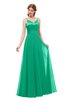 ColsBM Ocean Pepper Green Bridesmaid Dresses Elegant A-line Backless Floor Length Sleeveless Sash