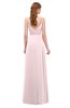 ColsBM Ocean Petal Pink Bridesmaid Dresses Elegant A-line Backless Floor Length Sleeveless Sash