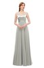 ColsBM Ocean Platinum Bridesmaid Dresses Elegant A-line Backless Floor Length Sleeveless Sash