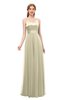 ColsBM Ocean Putty Bridesmaid Dresses Elegant A-line Backless Floor Length Sleeveless Sash