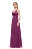 ColsBM Ocean Raspberry Bridesmaid Dresses Elegant A-line Backless Floor Length Sleeveless Sash