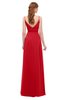 ColsBM Ocean Red Bridesmaid Dresses Elegant A-line Backless Floor Length Sleeveless Sash