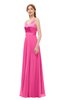 ColsBM Ocean Rose Pink Bridesmaid Dresses Elegant A-line Backless Floor Length Sleeveless Sash