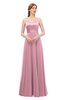 ColsBM Ocean Rosebloom Bridesmaid Dresses Elegant A-line Backless Floor Length Sleeveless Sash