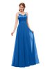 ColsBM Ocean Royal Blue Bridesmaid Dresses Elegant A-line Backless Floor Length Sleeveless Sash