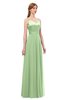 ColsBM Ocean Sage Green Bridesmaid Dresses Elegant A-line Backless Floor Length Sleeveless Sash
