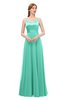 ColsBM Ocean Seafoam Green Bridesmaid Dresses Elegant A-line Backless Floor Length Sleeveless Sash