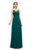 ColsBM Ocean Shaded Spruce Bridesmaid Dresses Elegant A-line Backless Floor Length Sleeveless Sash