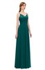 ColsBM Ocean Shaded Spruce Bridesmaid Dresses Elegant A-line Backless Floor Length Sleeveless Sash