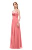 ColsBM Ocean Shell Pink Bridesmaid Dresses Elegant A-line Backless Floor Length Sleeveless Sash
