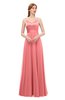ColsBM Ocean Shell Pink Bridesmaid Dresses Elegant A-line Backless Floor Length Sleeveless Sash