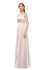 ColsBM Ocean Silver Peony Bridesmaid Dresses Elegant A-line Backless Floor Length Sleeveless Sash