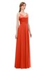 ColsBM Ocean Tangerine Tango Bridesmaid Dresses Elegant A-line Backless Floor Length Sleeveless Sash