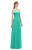 ColsBM Ocean Viridian Green Bridesmaid Dresses Elegant A-line Backless Floor Length Sleeveless Sash