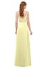ColsBM Ocean Wax Yellow Bridesmaid Dresses Elegant A-line Backless Floor Length Sleeveless Sash