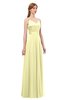 ColsBM Ocean Wax Yellow Bridesmaid Dresses Elegant A-line Backless Floor Length Sleeveless Sash