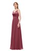 ColsBM Ocean Wine Bridesmaid Dresses Elegant A-line Backless Floor Length Sleeveless Sash