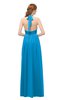 ColsBM Olive Cornflower Blue Bridesmaid Dresses V-neck Zipper Pleated Sexy Floor Length A-line