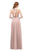 ColsBM Olive Dusty Rose Bridesmaid Dresses V-neck Zipper Pleated Sexy Floor Length A-line