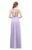 ColsBM Olive Light Purple Bridesmaid Dresses V-neck Zipper Pleated Sexy Floor Length A-line