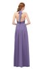 ColsBM Olive Lilac Bridesmaid Dresses V-neck Zipper Pleated Sexy Floor Length A-line